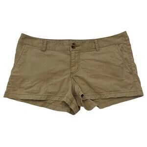 Vintage Mossimo Micro Mini Shorts Juniors 13 Y2K Khaki Tan Chino Low Rise Cotton